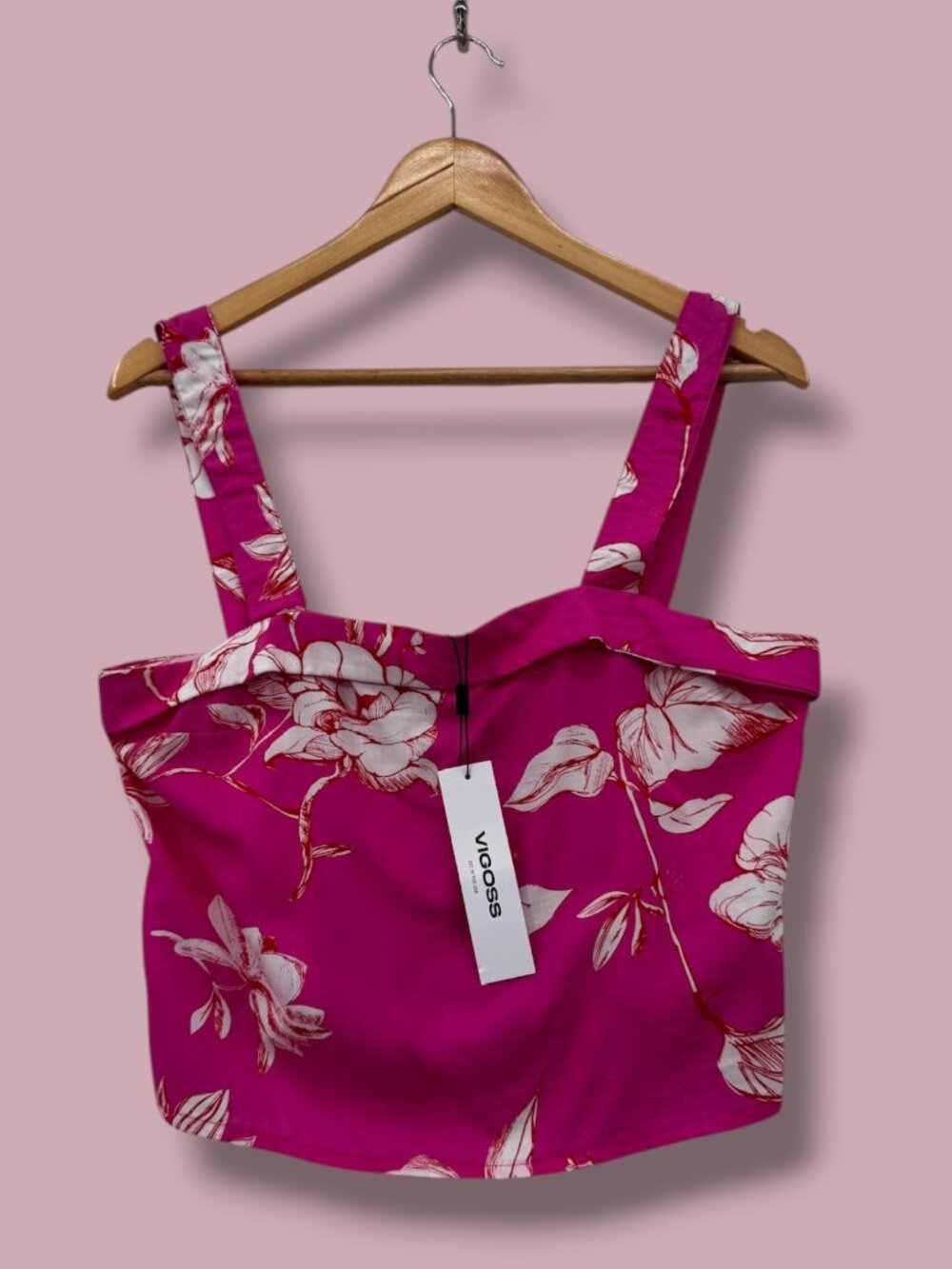 Vigoss Hawaiian Tropical Crop Tank‎ NWT